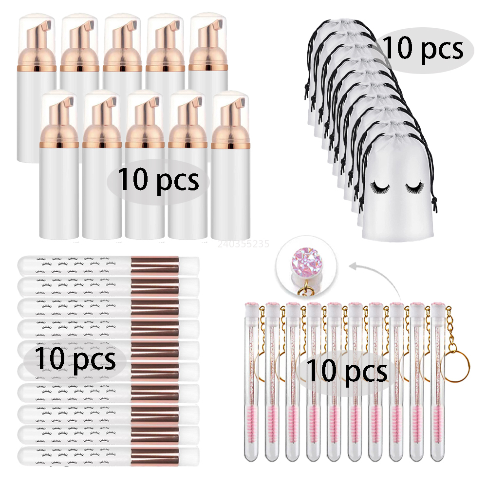 Refill Eyelash Extension - 40 szt. 60ml pustej butelki narzędzia