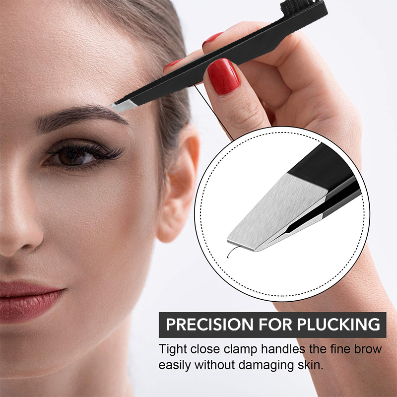 Eyelash Extension For No Eyelid - 1PC pęseta do brwi ze stali