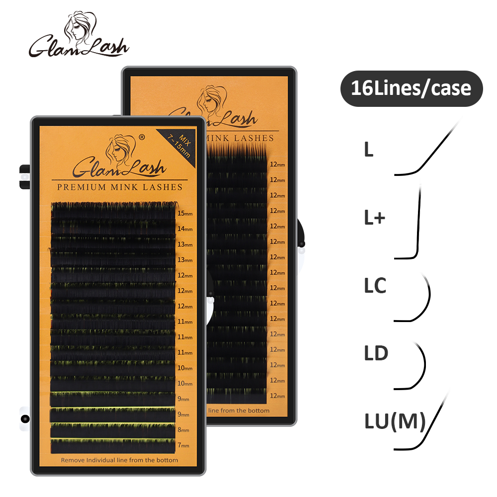 Individual Lash Tray - GLAMLASH L/L+/LC/LD/LU/M Curl przedłużanie rzęs z