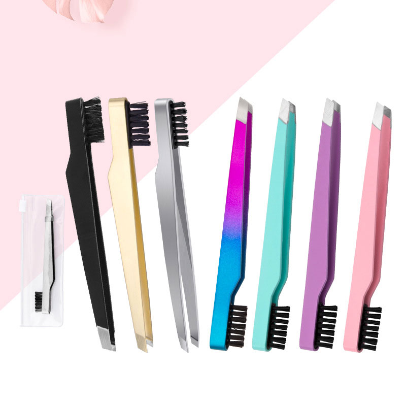 1PC pęseta do brwi ze stali ni – Eyelash Extension For No Eyelid recenzja i cena