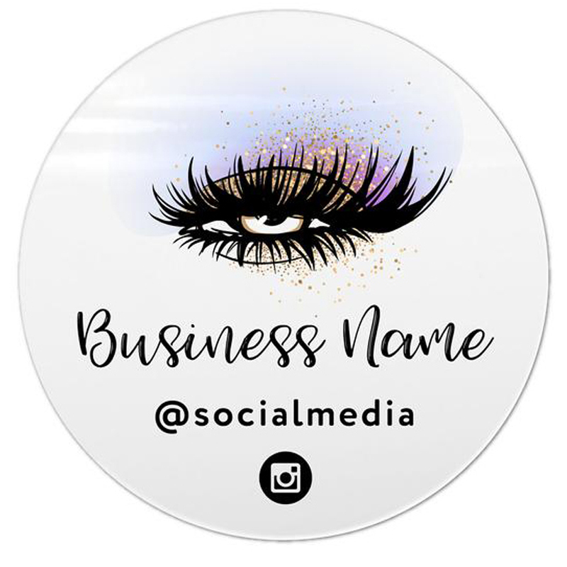 Naklejka z logo do przedłużani – Eyelash Extension Logo Design recenzja i cena
