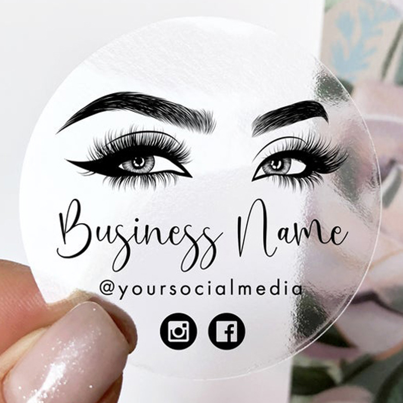 Naklejka z logo do przedłużani – Eyelash Extension Logo Design recenzja i cena