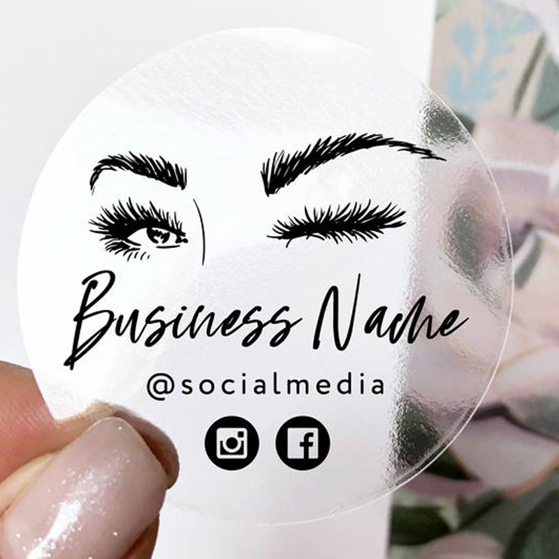 Naklejka z logo do przedłużani – Eyelash Extension Logo Design recenzja i cena