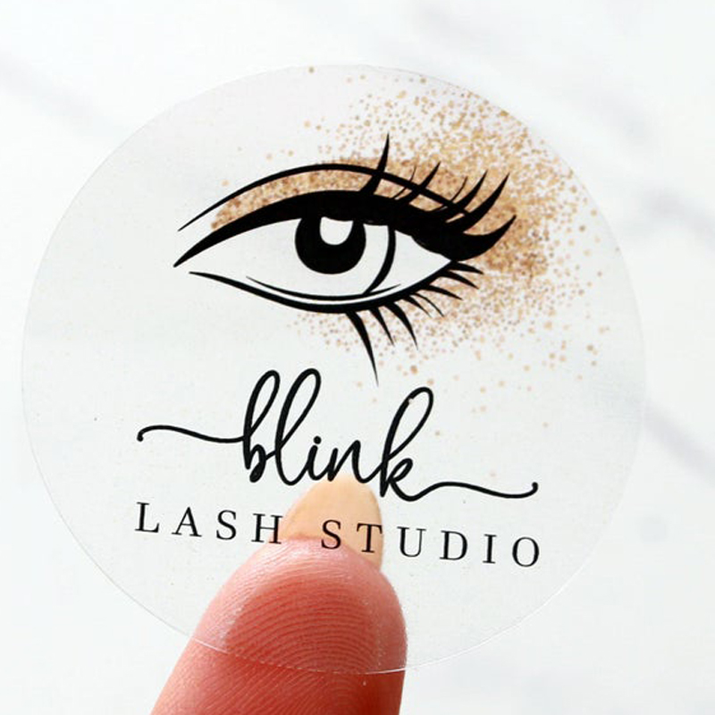 Naklejka z logo do przedłużani – Eyelash Extension Logo Design recenzja i cena