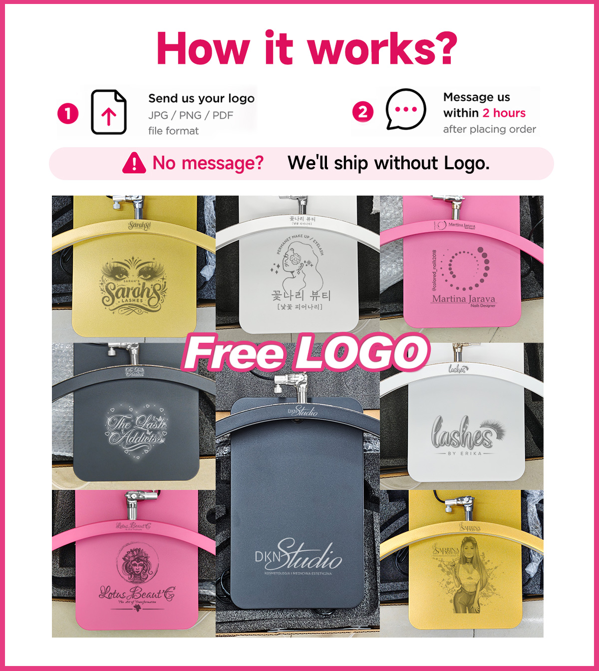 Bezpłatne LOGO 23 cale oem 45  – Eyelash Extension Logo Design recenzja i cena